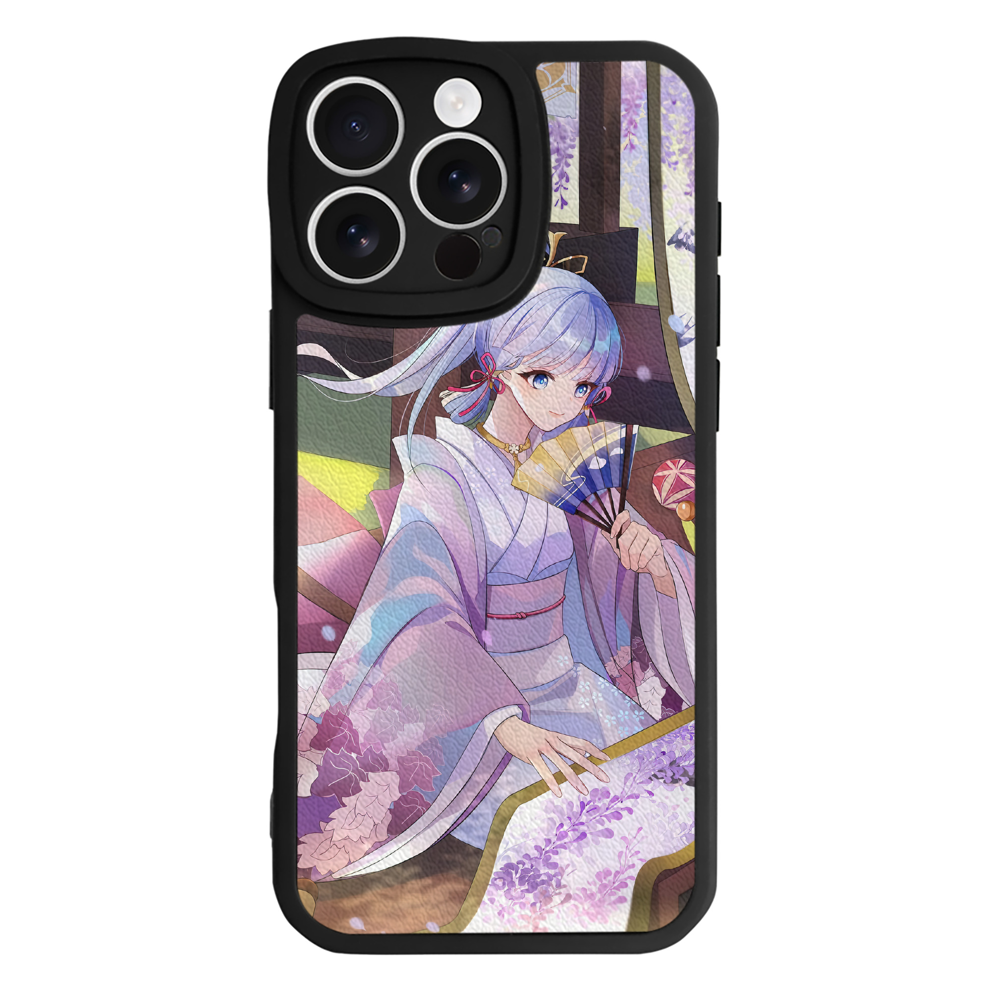 げんし神 genshin 【iPhone 16シリーズ対応】シリコンスマホケース（レザー調） 材質：シリコン